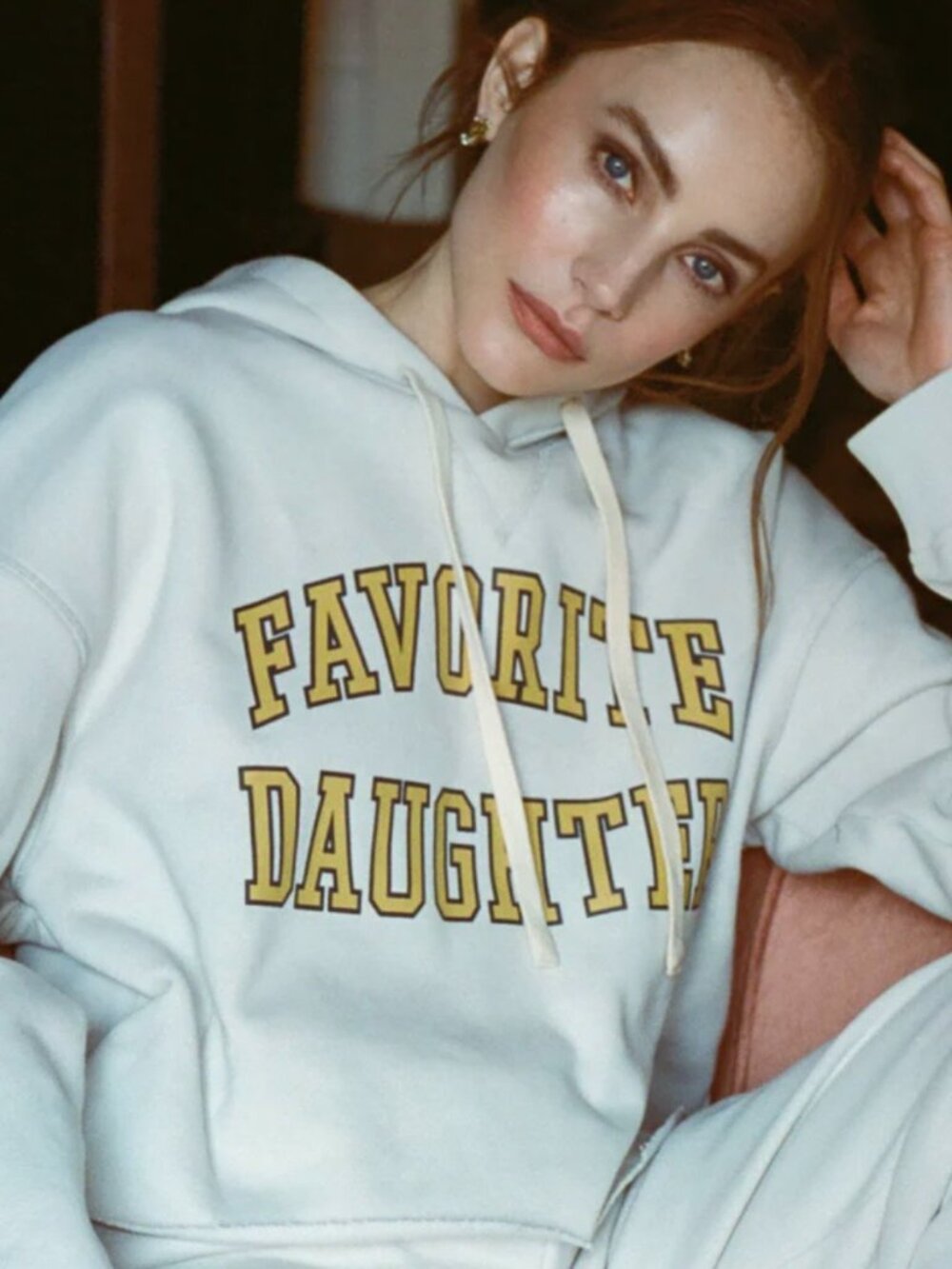 NWT Favorite Daughter The Cropped Collegiate Hoodie - Size XL